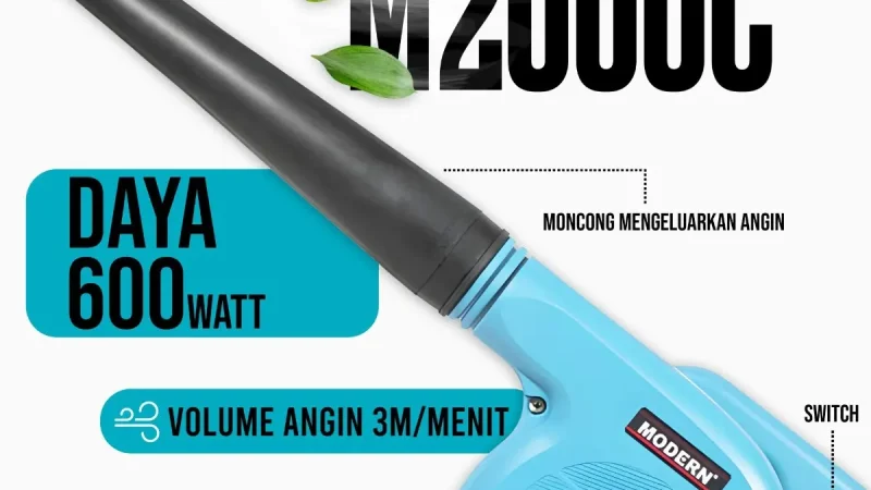 Modern Blower M2000C: Solusi Blower Serbaguna untuk Rumah dan Usaha