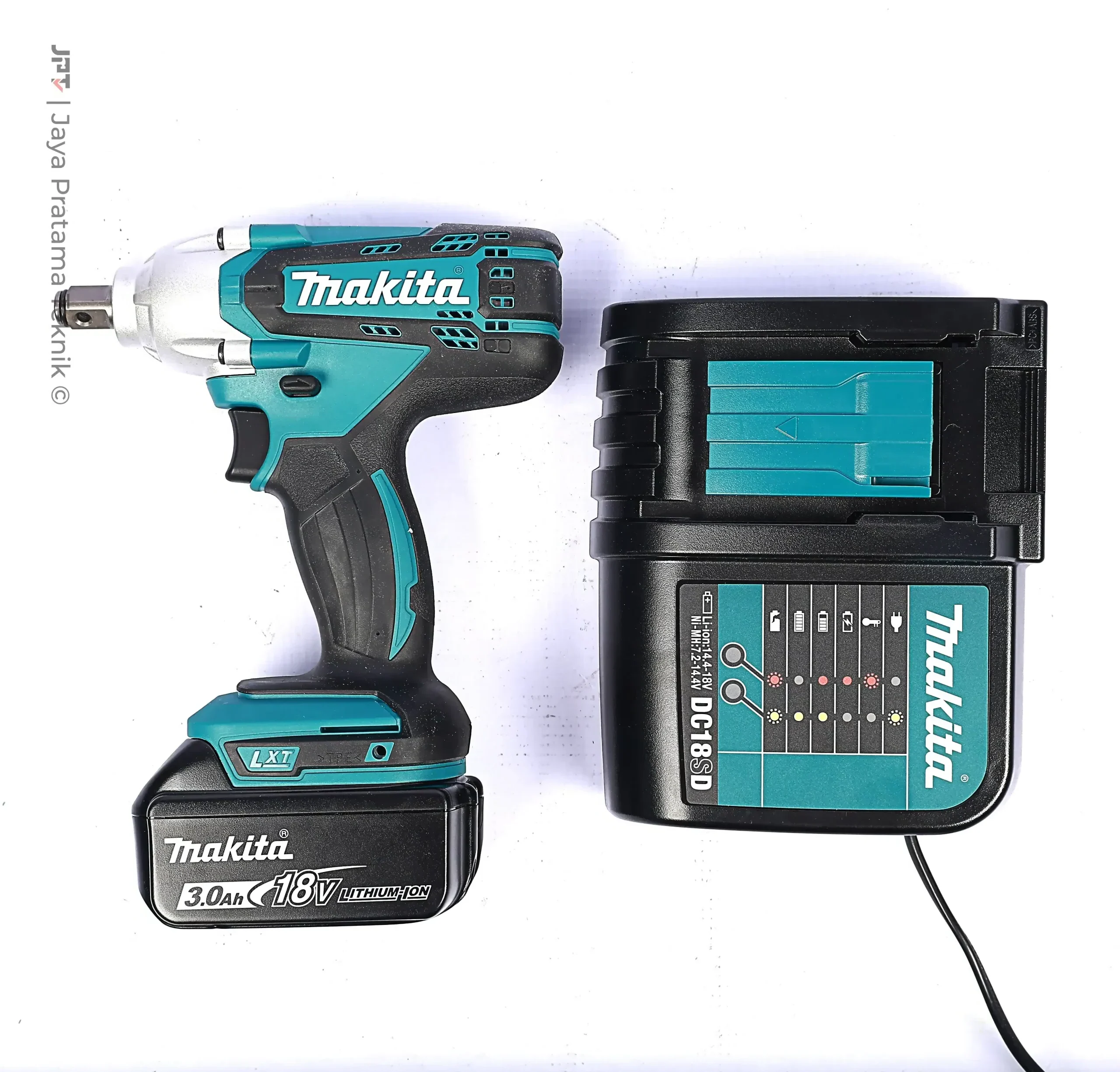 MAKITA CORDLESS IMPACT WRENCH DTW 190 SFX7 (II) (1 BAT DAN 1 CHARGER) 18 V