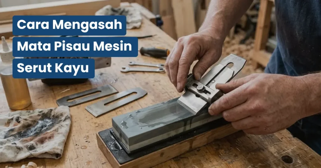 Cara Mengasah Mata Pisau Mesin Serut Kayu